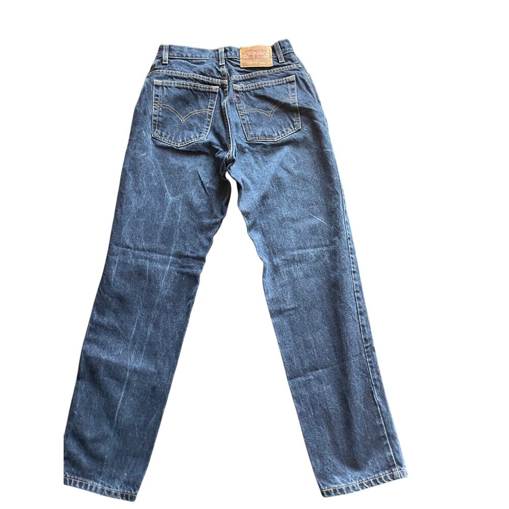 Vintage y2k Levi’s 550 Relaxed Fit Tapered Jeans Women’s Dark Wash-size 28 x 30 - Picture 3 of 6